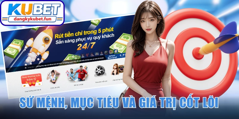 Sứ mệnh, mục tiêu và giá trị cốt lõi cụ thể